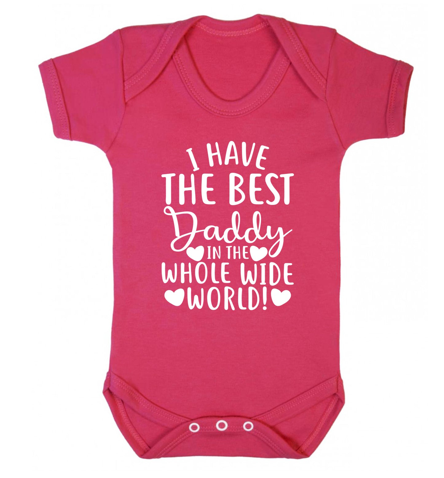 I have the best daddy in the whole wide world Baby Vest dark pink 18-24 months