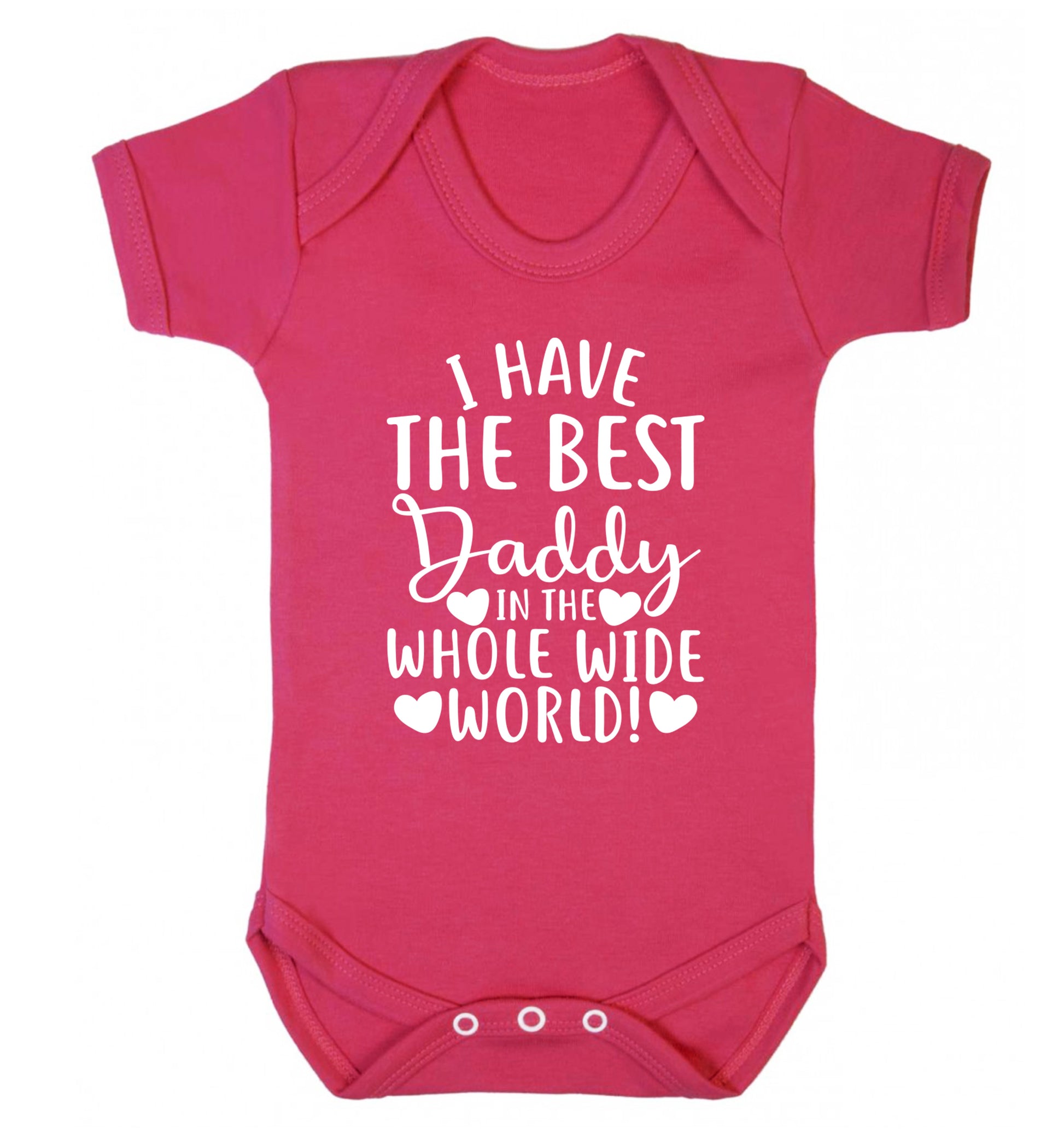 I have the best daddy in the whole wide world Baby Vest dark pink 18-24 months