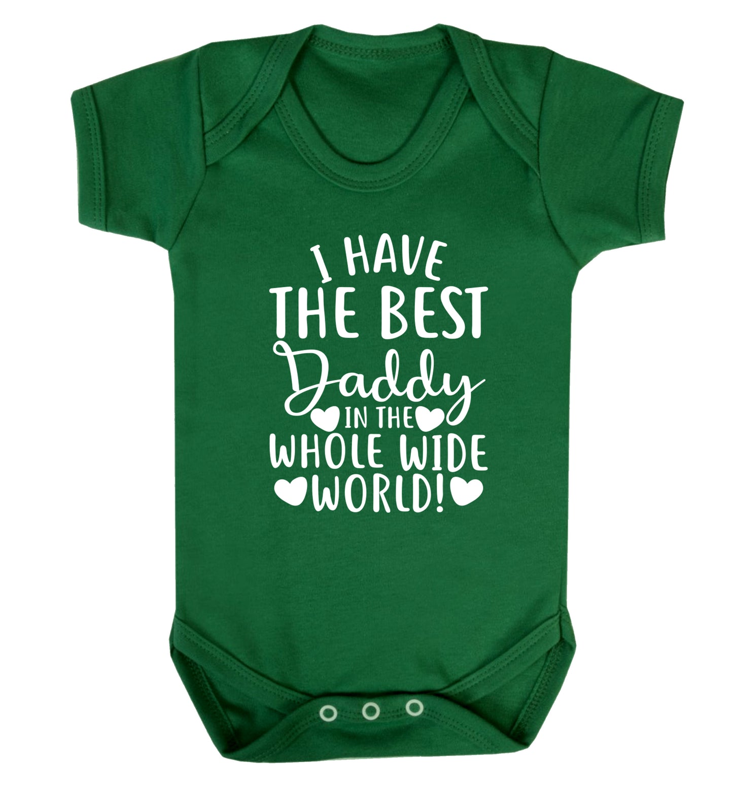 I have the best daddy in the whole wide world Baby Vest green 18-24 months