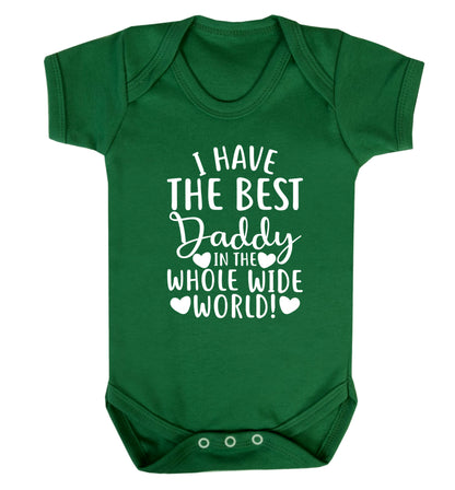 I have the best daddy in the whole wide world Baby Vest green 18-24 months