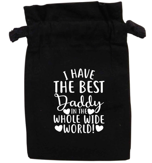 I have the best daddy in the whole wide world | XS - L | Pouch / Drawstring bag / Sack | Organic Cotton | Bulk discounts available!