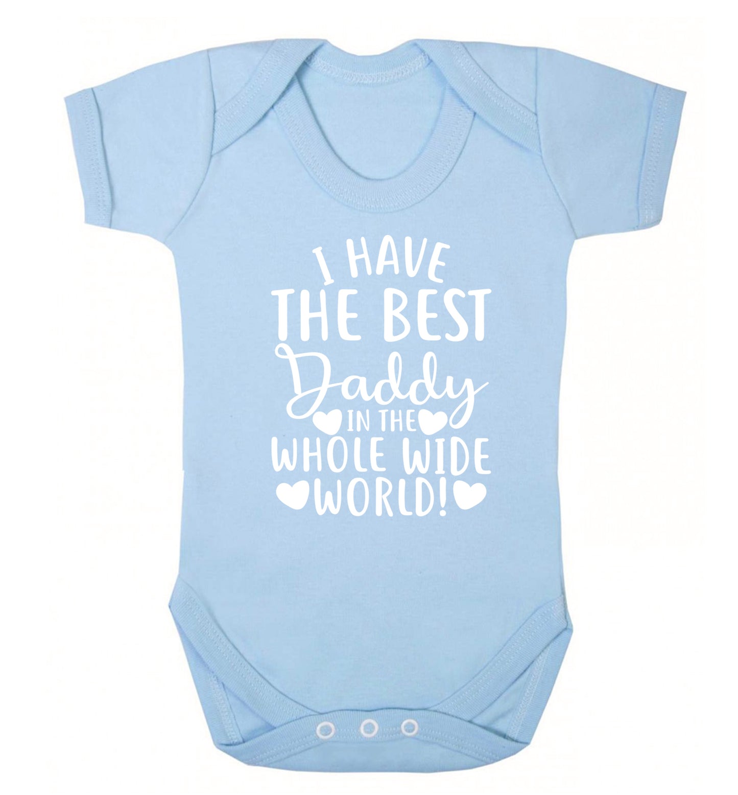 I have the best daddy in the whole wide world Baby Vest pale blue 18-24 months