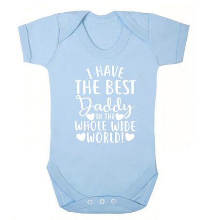 I have the best daddy in the whole wide world Baby Vest pale blue 18-24 months