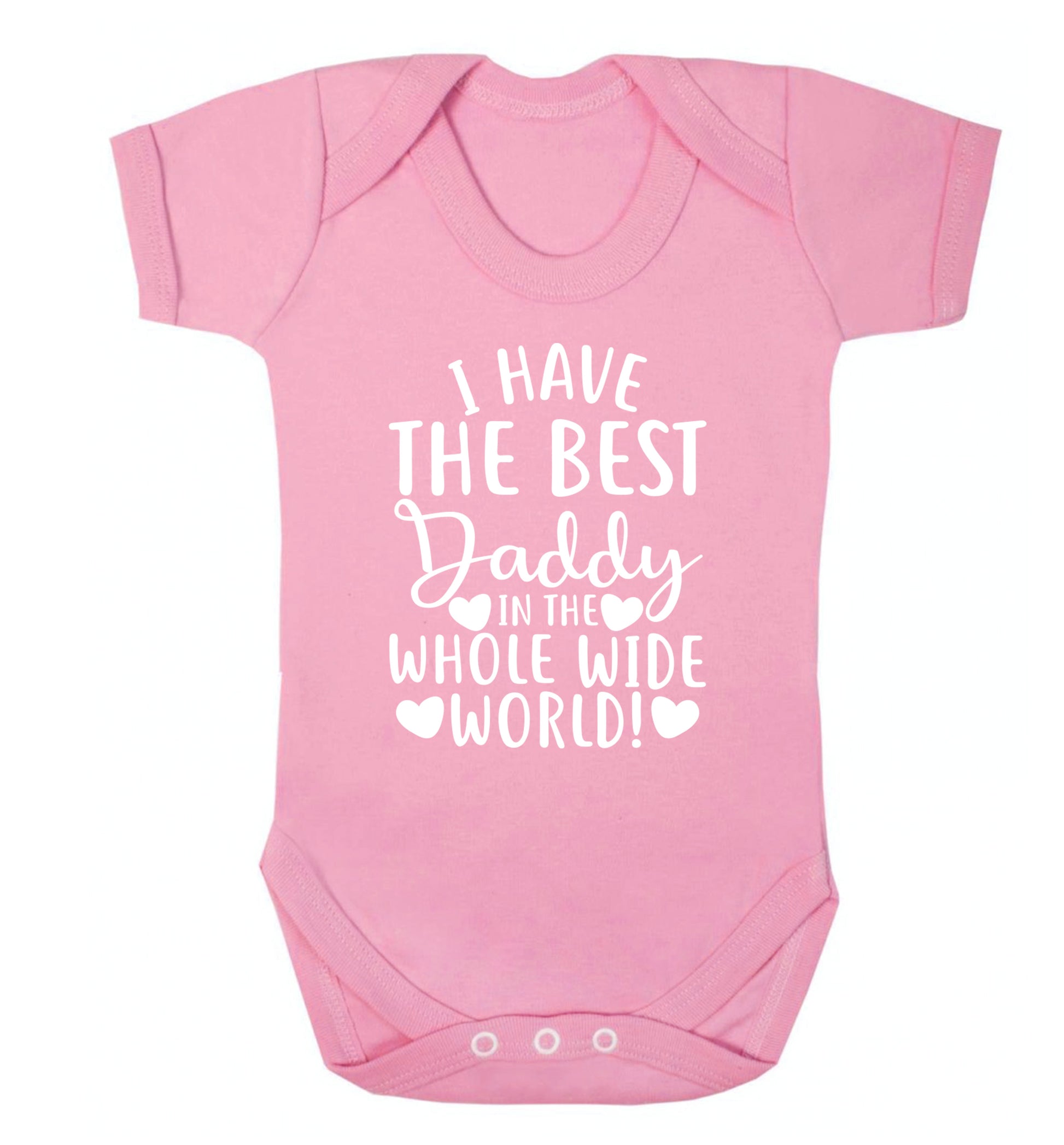 I have the best daddy in the whole wide world Baby Vest pale pink 18-24 months