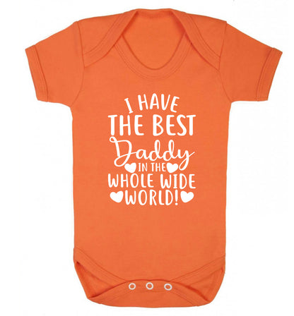 I have the best daddy in the whole wide world Baby Vest orange 18-24 months
