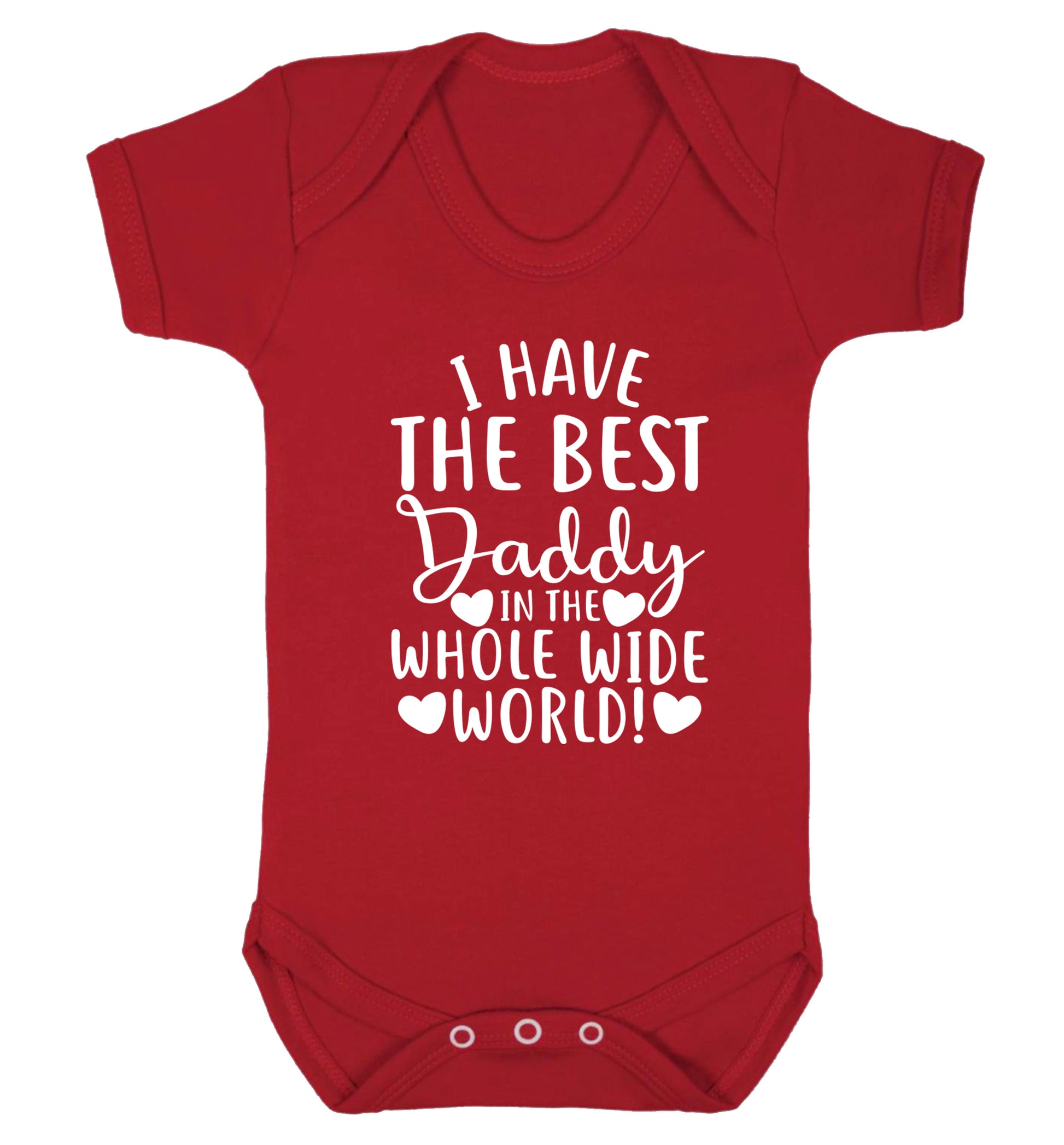 I have the best daddy in the whole wide world Baby Vest red 18-24 months