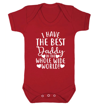 I have the best daddy in the whole wide world Baby Vest red 18-24 months
