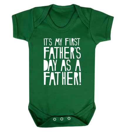 It's my first Father's Day as a father! Baby Vest green 18-24 months