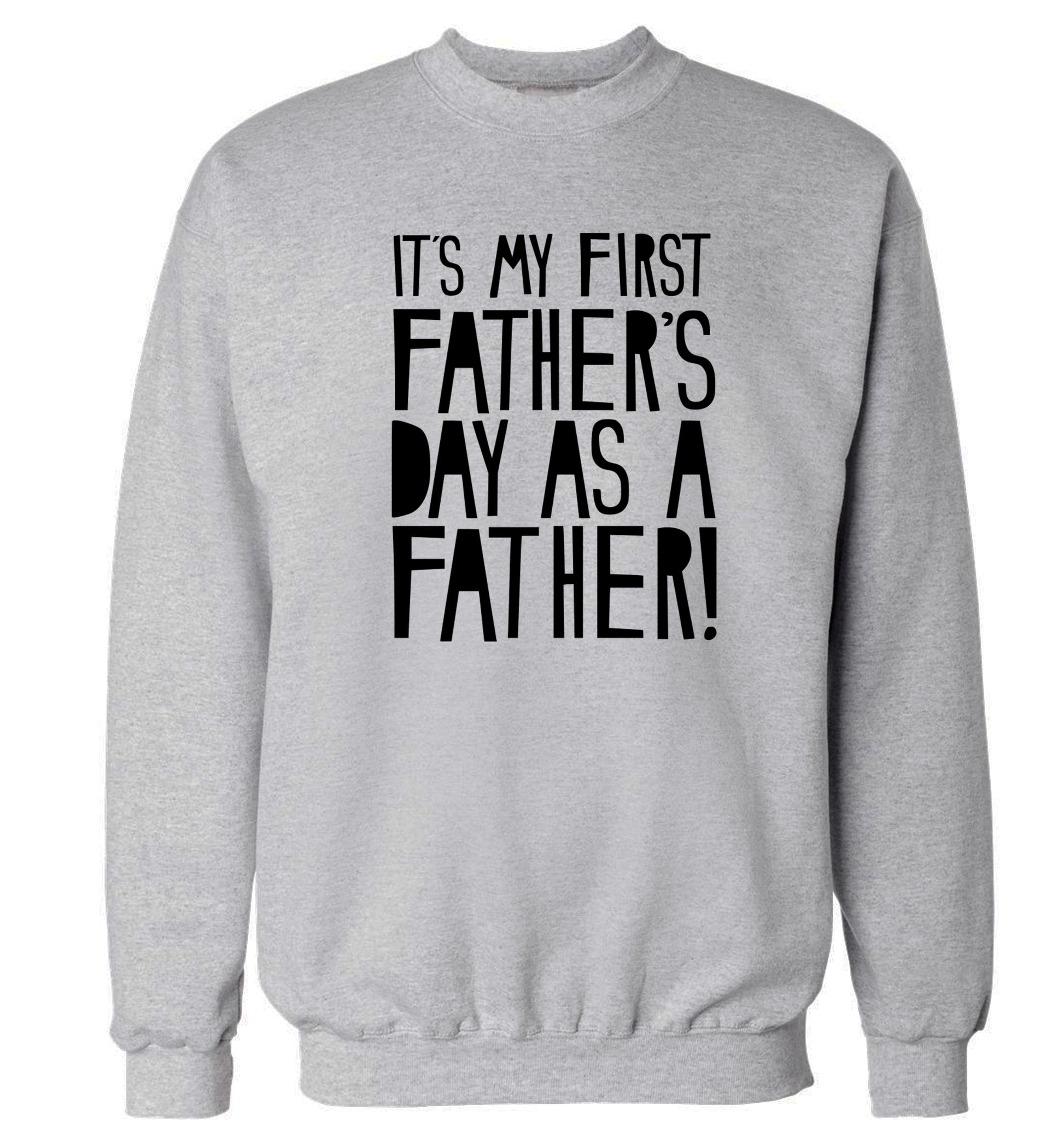 It's my first Father's Day as a father! Adult's unisex grey Sweater 2XL