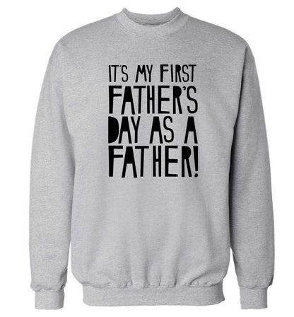 It's my first Father's Day as a father! Adult's unisex grey Sweater 2XL