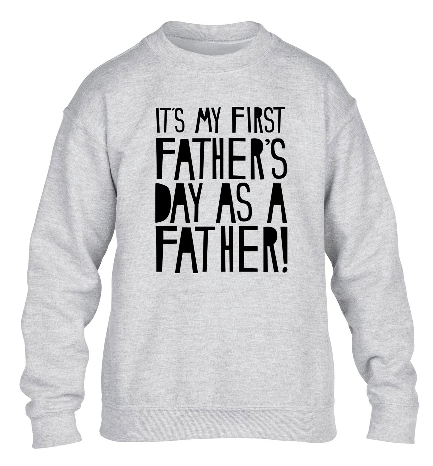 It's my first Father's Day as a father! children's grey sweater 12-13 Years