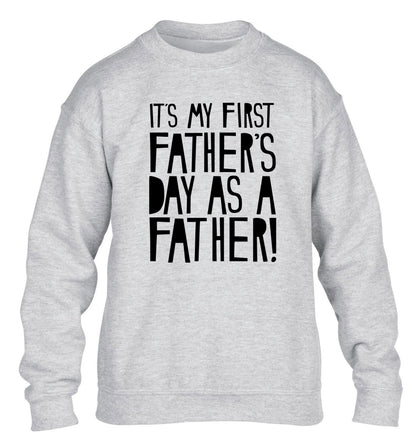 It's my first Father's Day as a father! children's grey sweater 12-13 Years