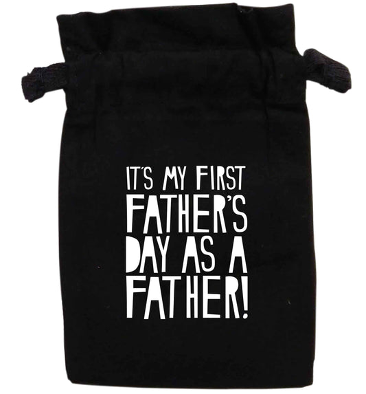 It's my first father's day as a father! | XS - L | Pouch / Drawstring bag / Sack | Organic Cotton | Bulk discounts available!