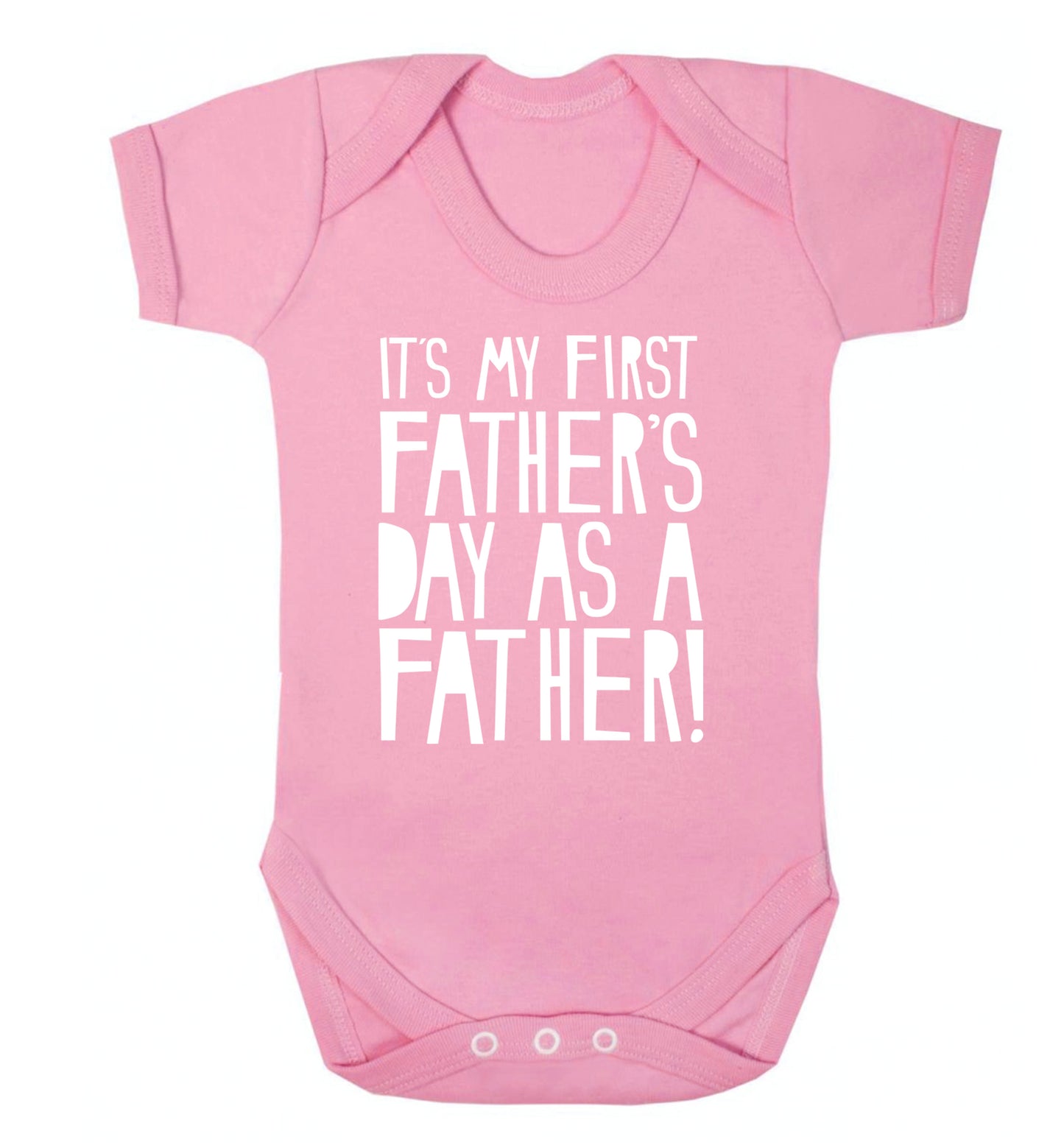 It's my first Father's Day as a father! Baby Vest pale pink 18-24 months