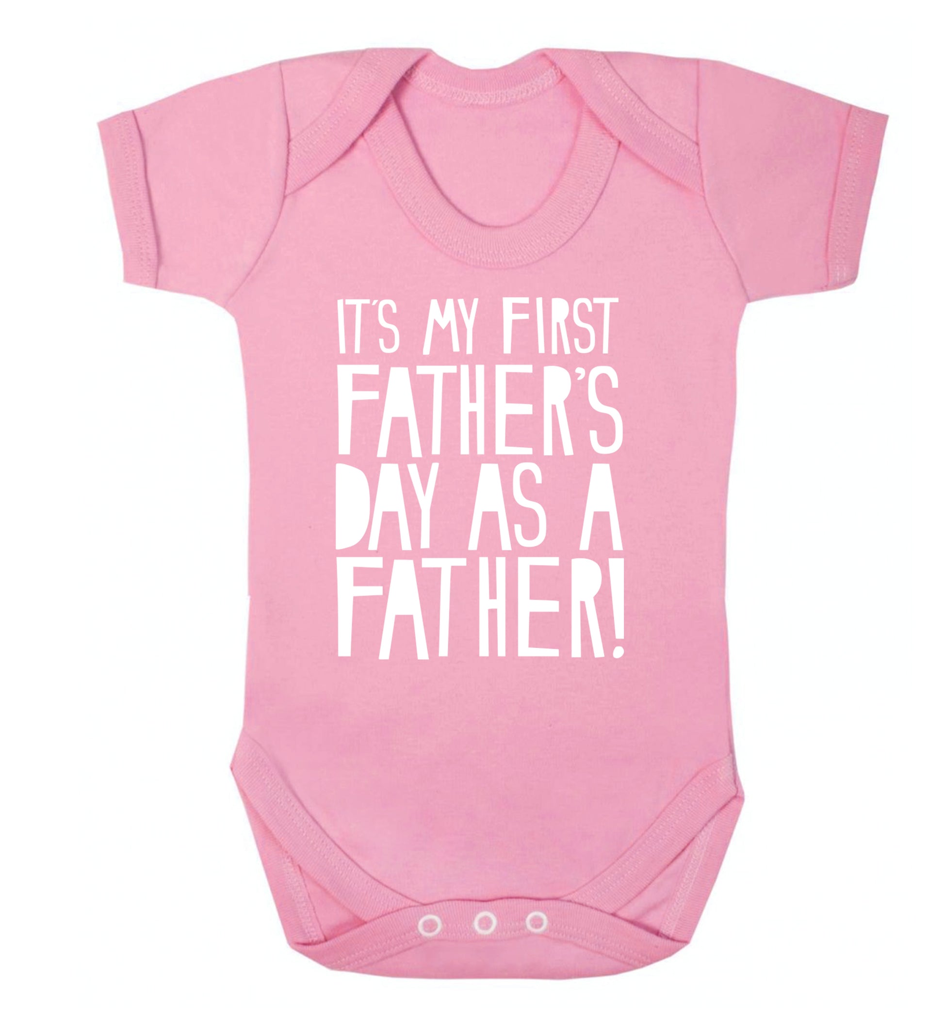 It's my first Father's Day as a father! Baby Vest pale pink 18-24 months