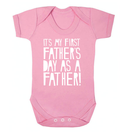 It's my first Father's Day as a father! Baby Vest pale pink 18-24 months