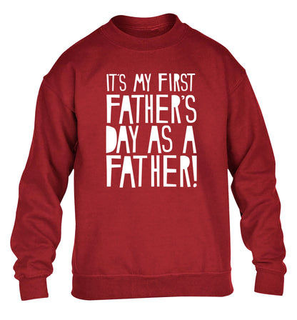 It's my first Father's Day as a father! children's grey sweater 12-13 Years