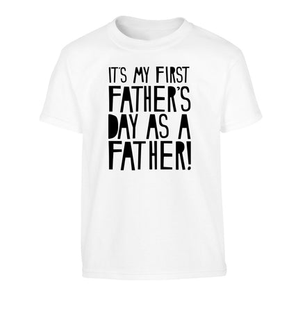 It's my first Father's Day as a father! Children's white Tshirt 12-13 Years