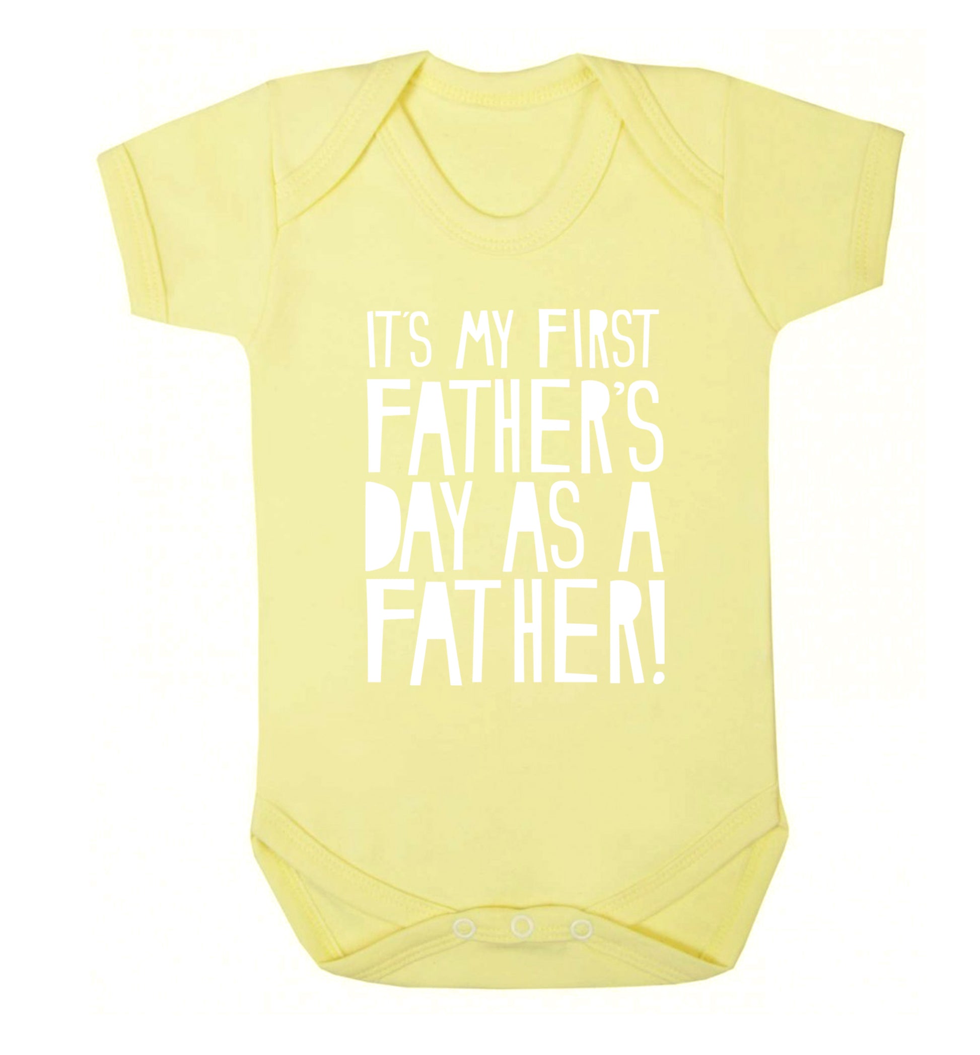 It's my first Father's Day as a father! Baby Vest pale yellow 18-24 months