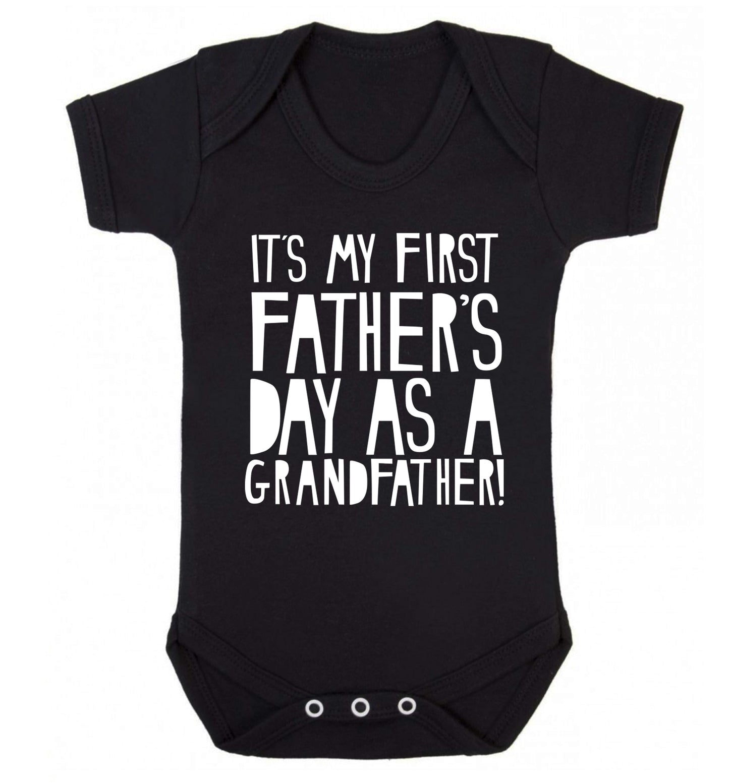 It's my first Father's Day as a Grandfather! Baby Vest black 18-24 months