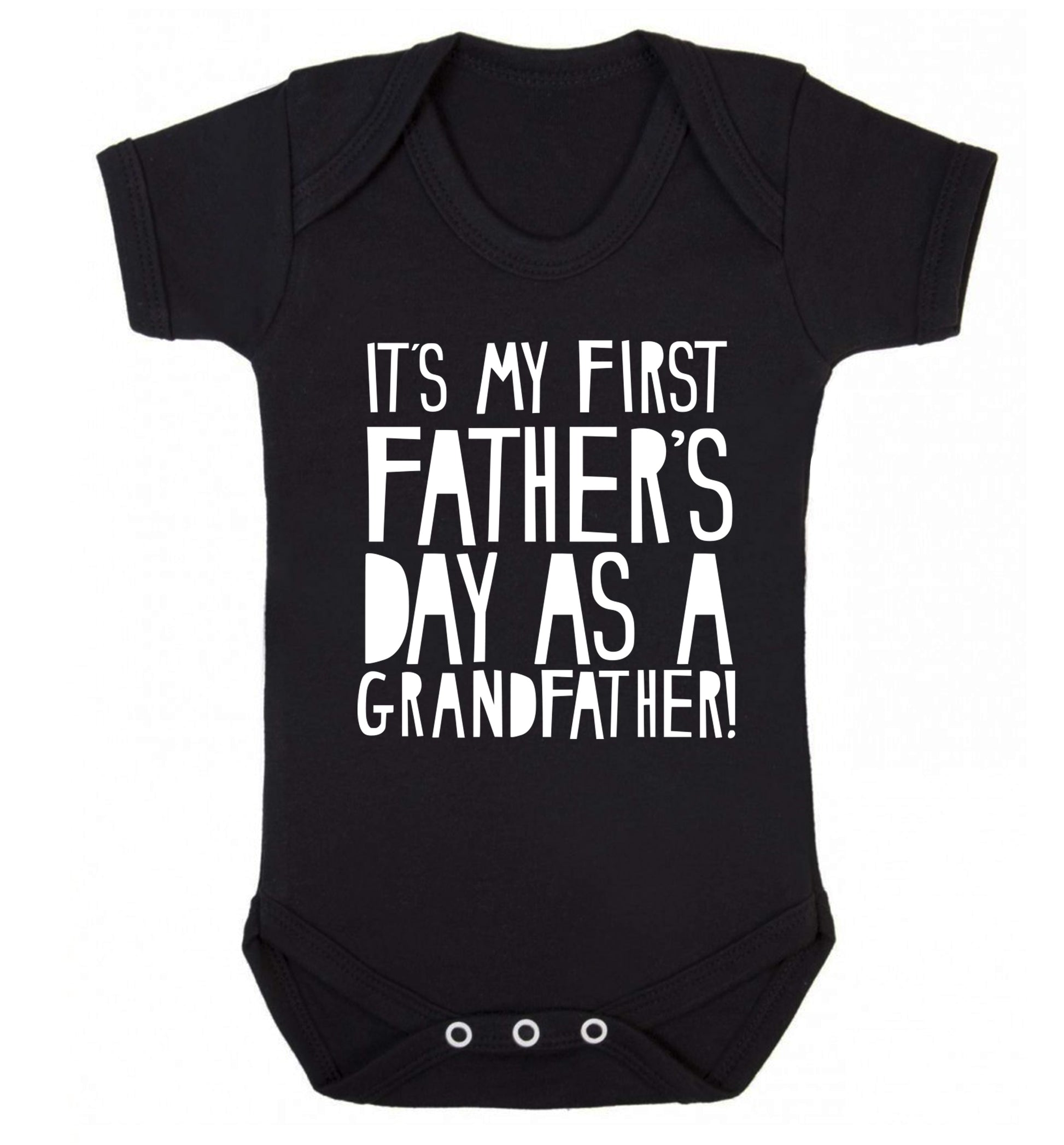 It's my first Father's Day as a Grandfather! Baby Vest black 18-24 months