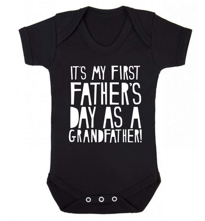 It's my first Father's Day as a Grandfather! Baby Vest black 18-24 months