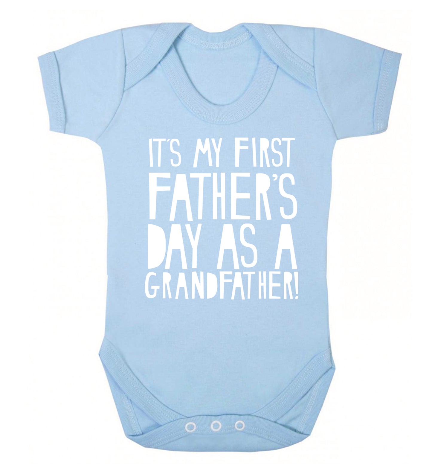 It's my first Father's Day as a Grandfather! Baby Vest pale blue 18-24 months