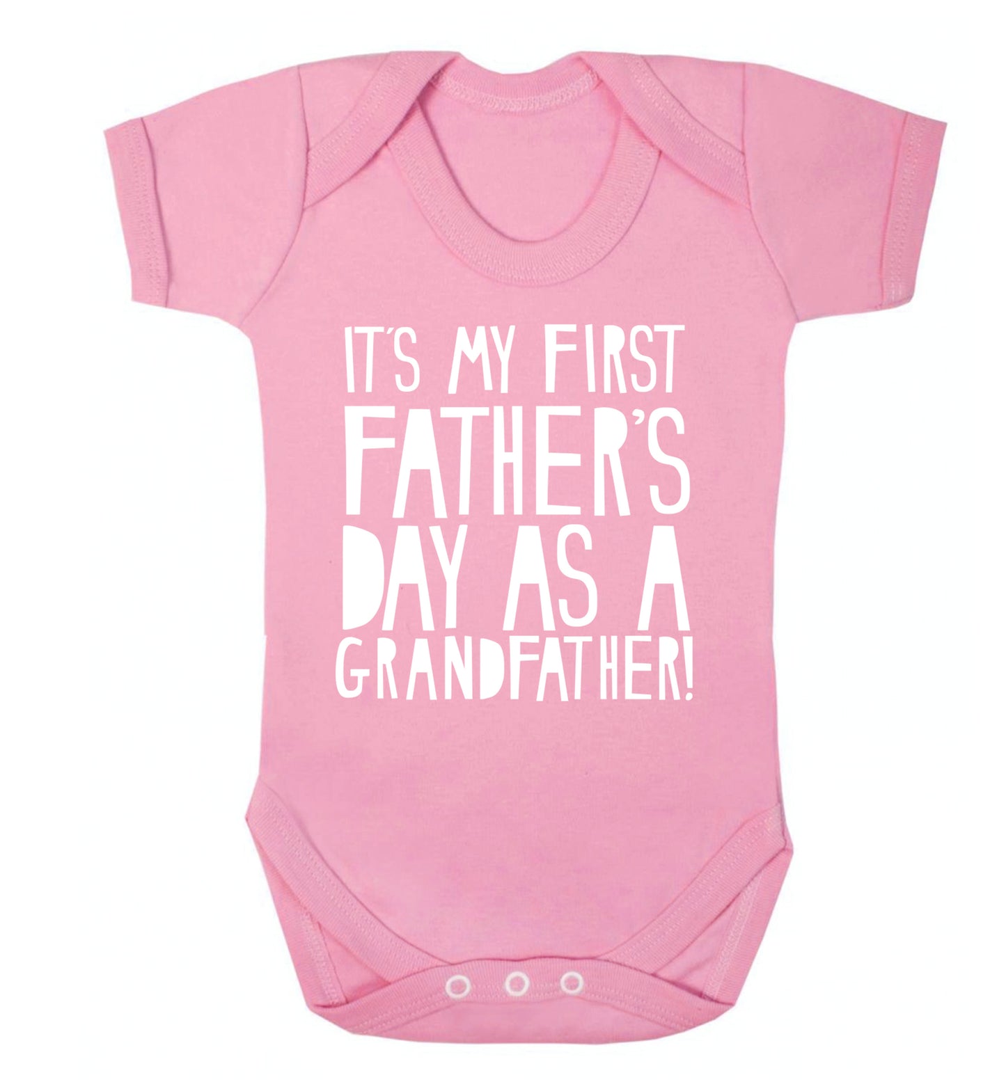 It's my first Father's Day as a Grandfather! Baby Vest pale pink 18-24 months