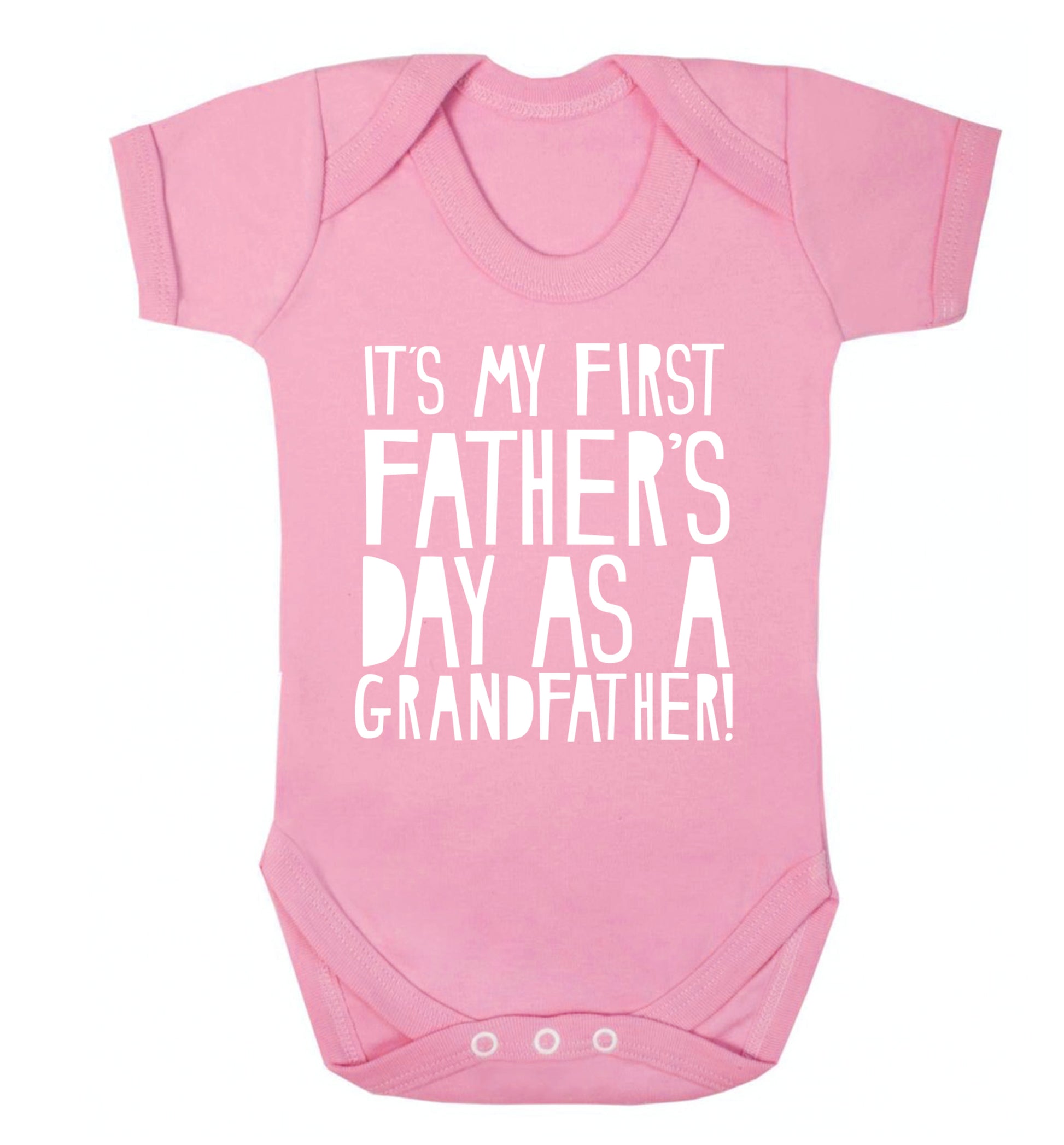It's my first Father's Day as a Grandfather! Baby Vest pale pink 18-24 months