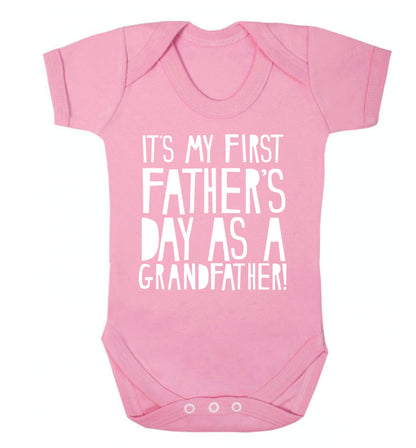 It's my first Father's Day as a Grandfather! Baby Vest pale pink 18-24 months