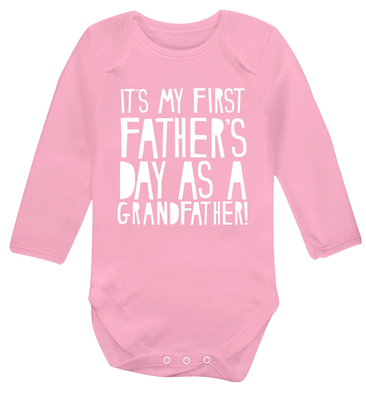 It's my first Father's Day as a Grandfather! Baby Vest long sleeved pale pink 6-12 months