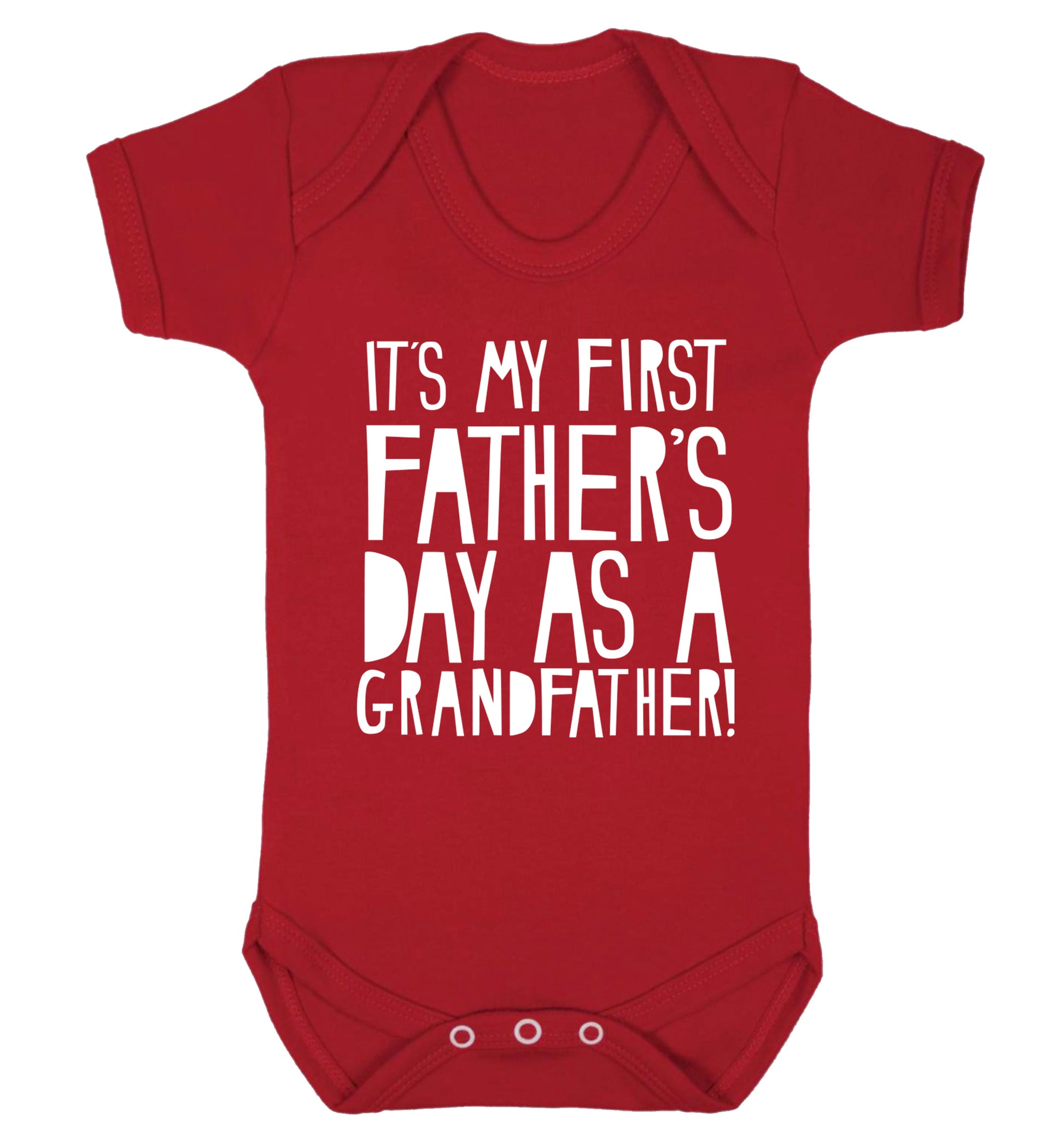 It's my first Father's Day as a Grandfather! Baby Vest red 18-24 months