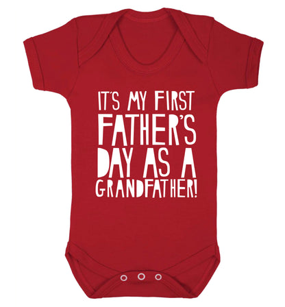 It's my first Father's Day as a Grandfather! Baby Vest red 18-24 months