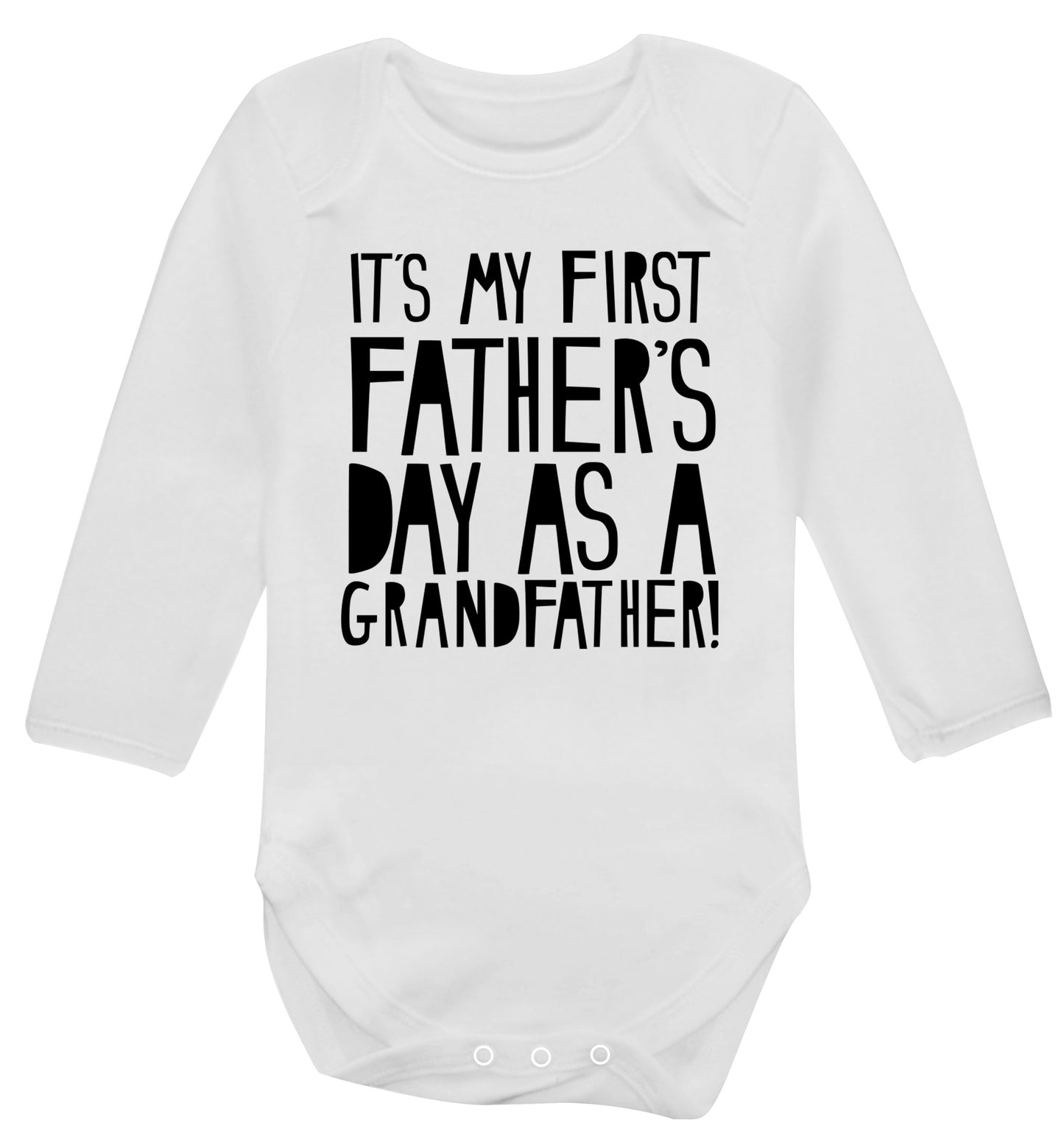 It's my first Father's Day as a Grandfather! Baby Vest long sleeved white 6-12 months