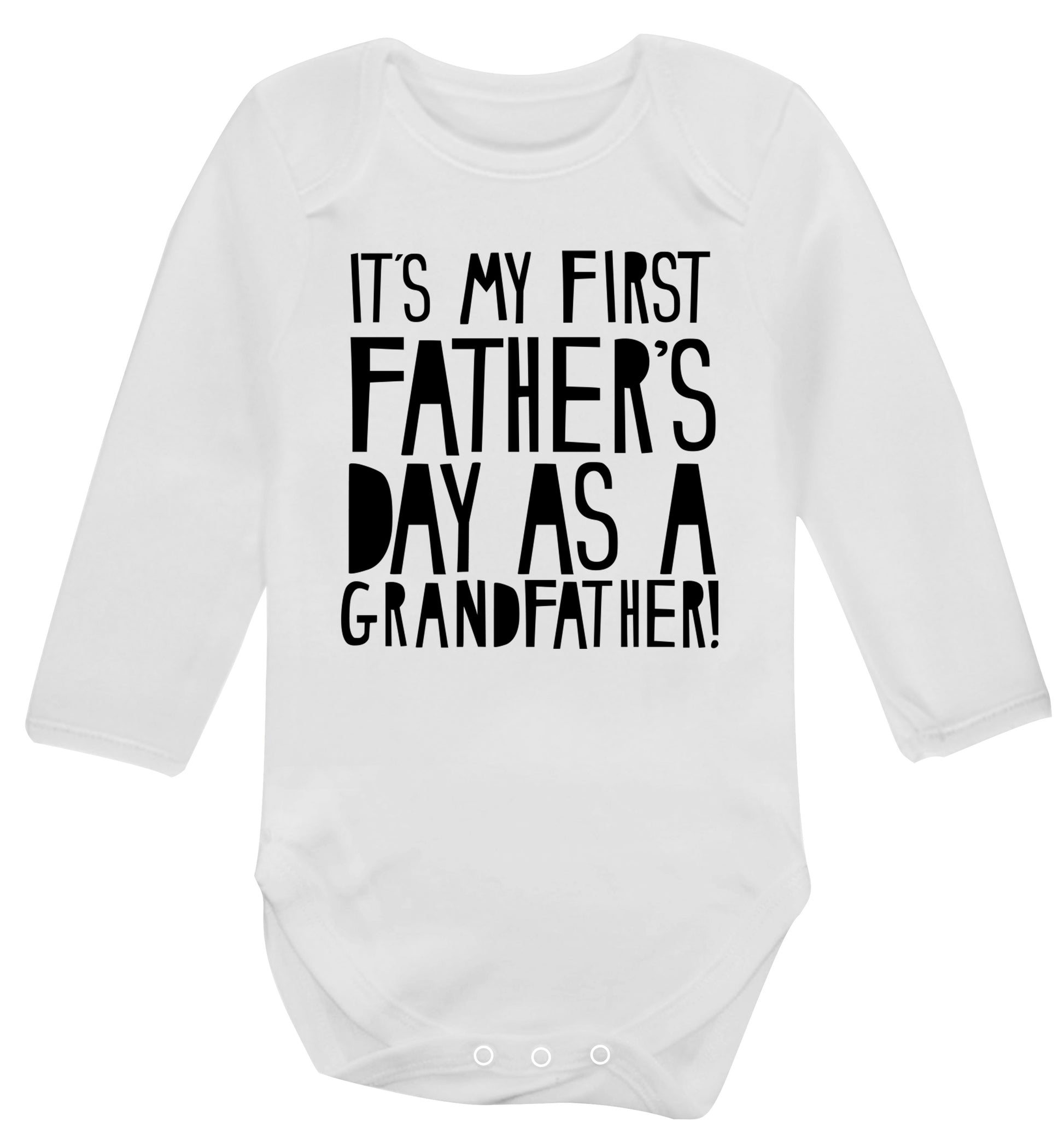 It's my first Father's Day as a Grandfather! Baby Vest long sleeved white 6-12 months