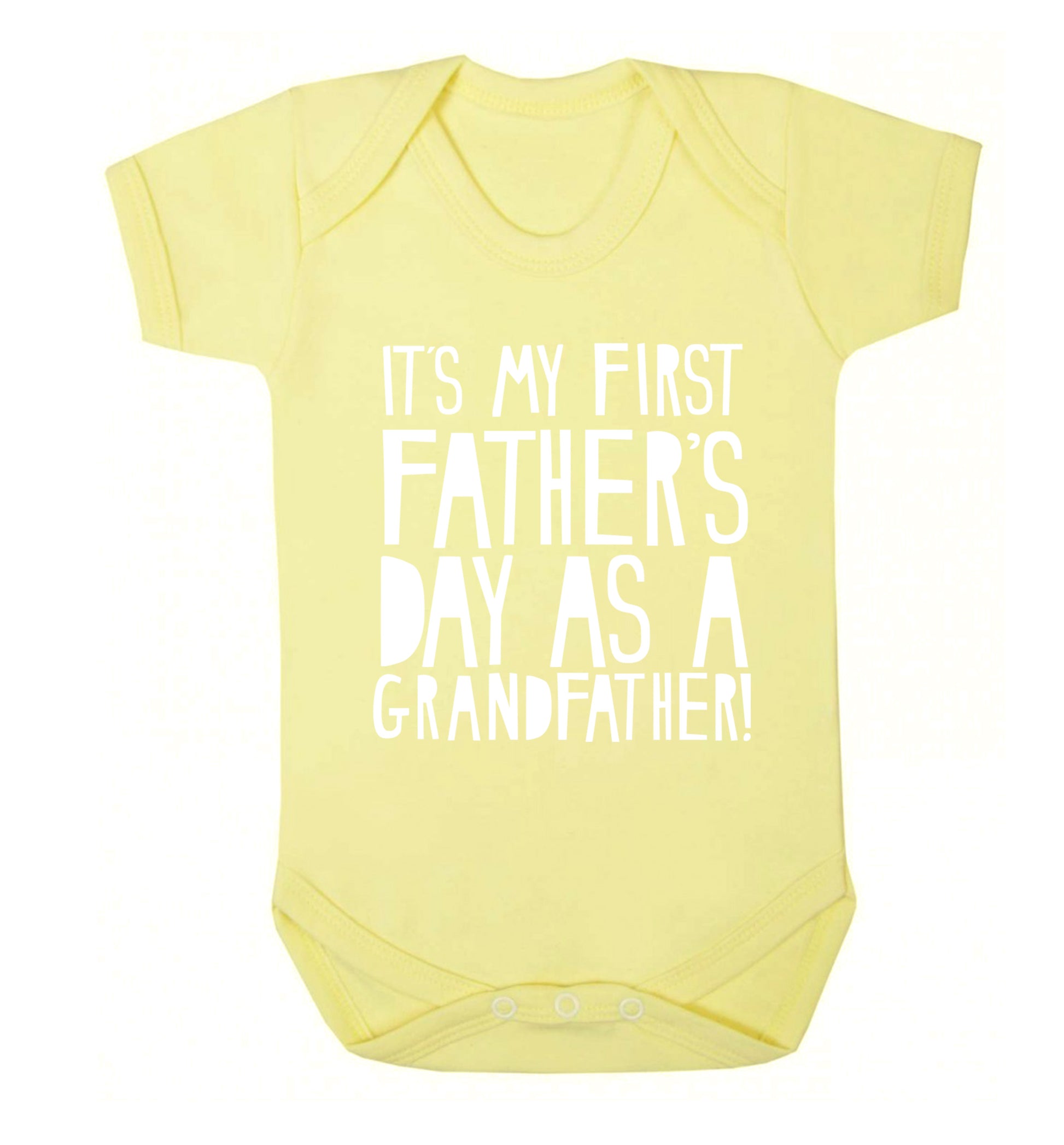 It's my first Father's Day as a Grandfather! Baby Vest pale yellow 18-24 months