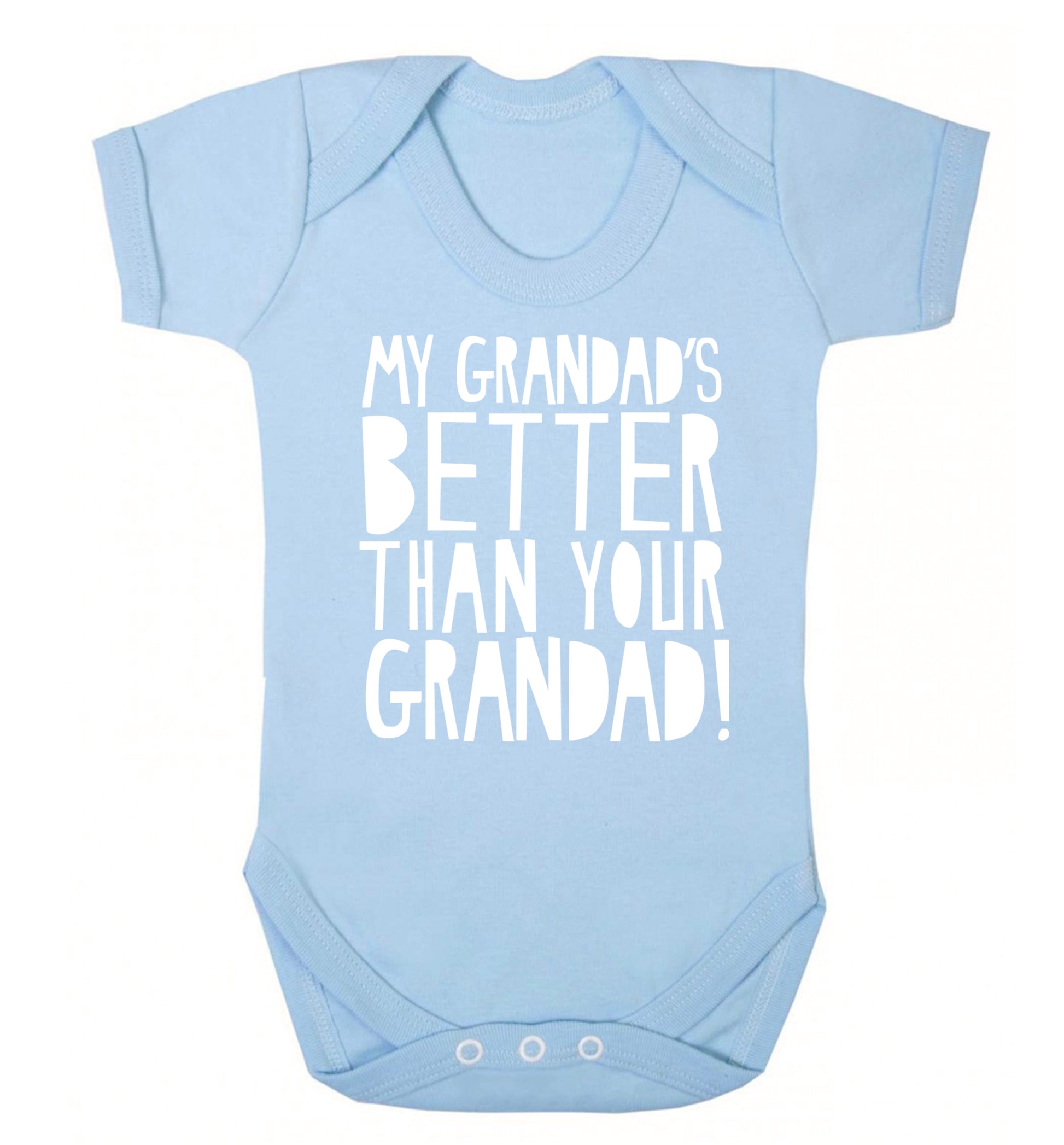 My Grandad's better than your grandad Baby Vest pale blue 18-24 months