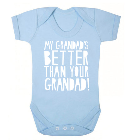 My Grandad's better than your grandad Baby Vest pale blue 18-24 months