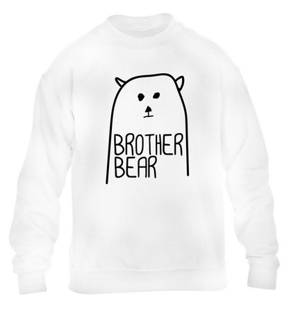 Brother bear children's white sweater 12-13 Years