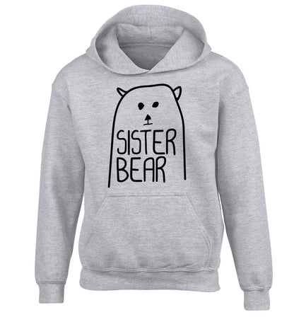 Sister bear children's grey hoodie 12-13 Years