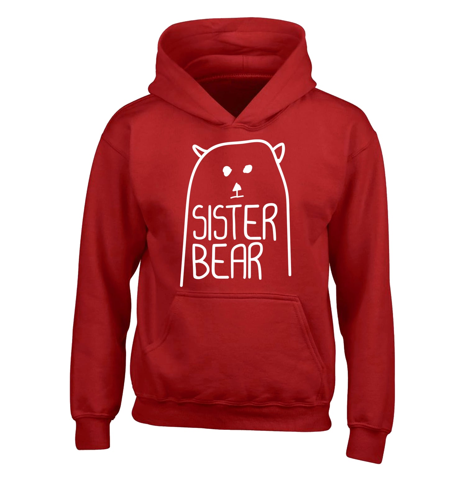 Sister bear children's red hoodie 12-13 Years