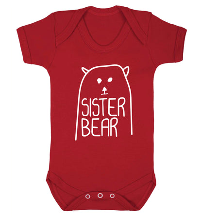 Sister bear Baby Vest red 18-24 months