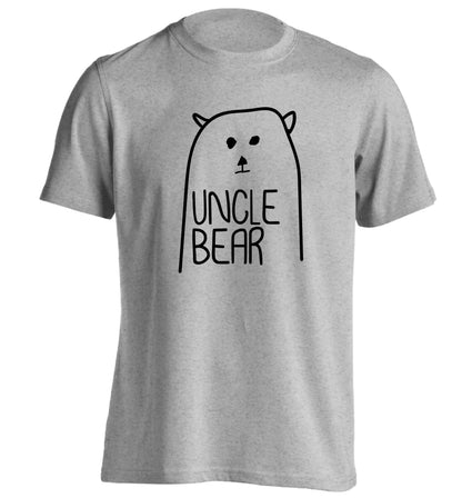 Uncle bear adults unisex grey Tshirt 2XL