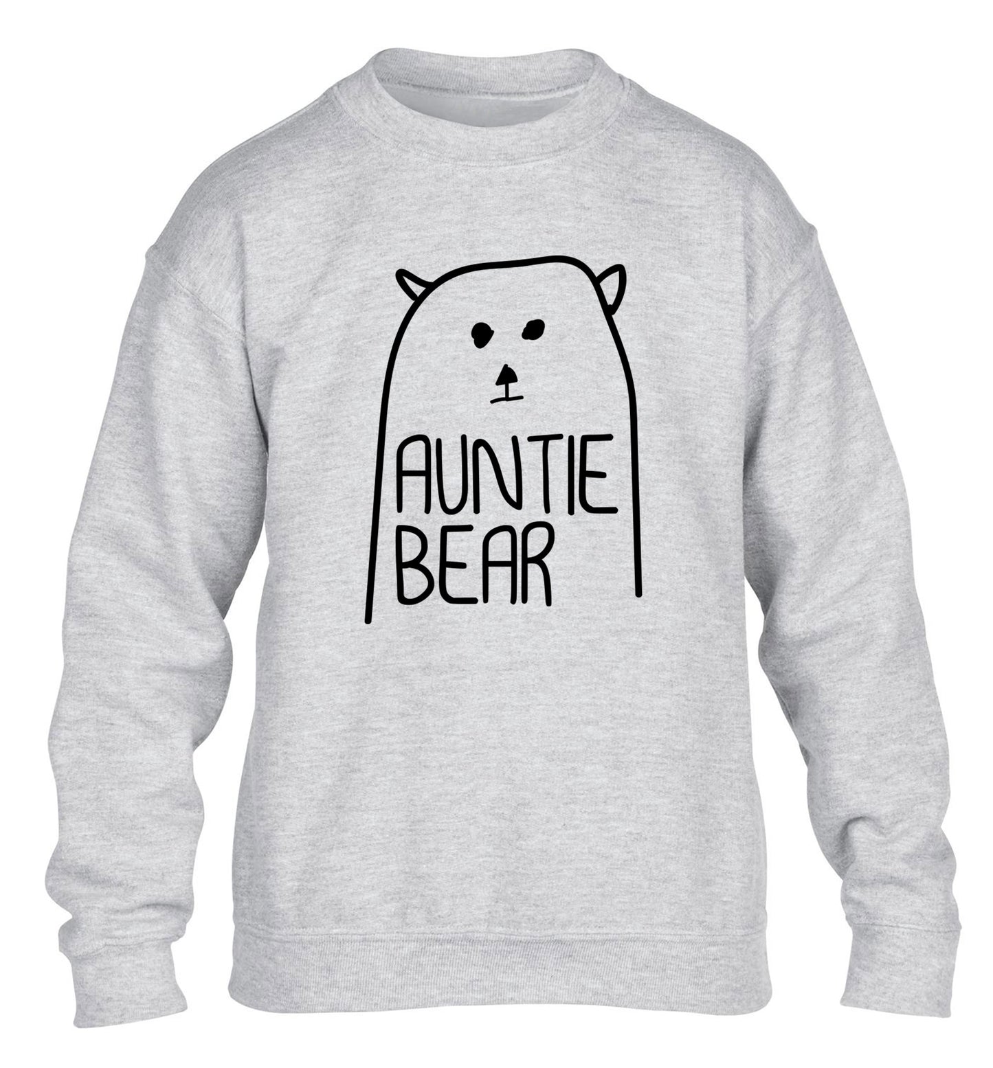 Auntie bear children's grey sweater 12-13 Years