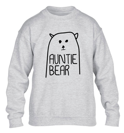 Auntie bear children's grey sweater 12-13 Years