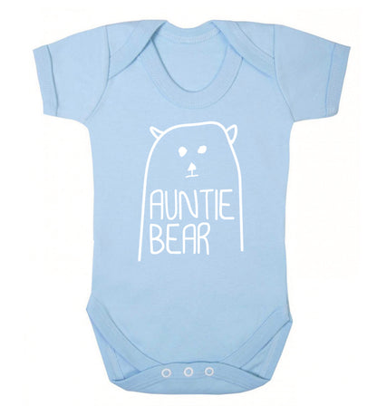 Auntie bear Baby Vest pale blue 18-24 months