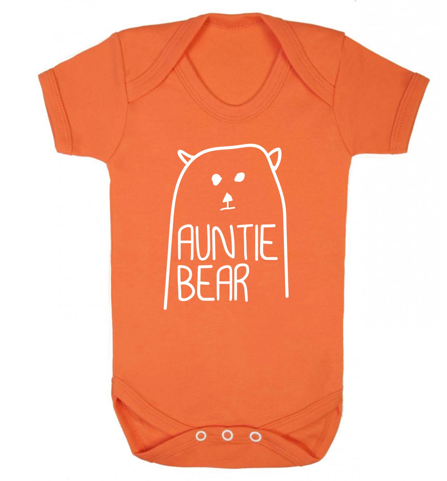 Auntie bear Baby Vest orange 18-24 months