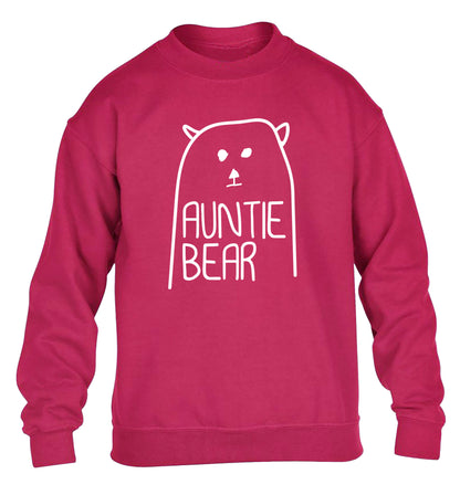 Auntie bear children's pink sweater 12-13 Years