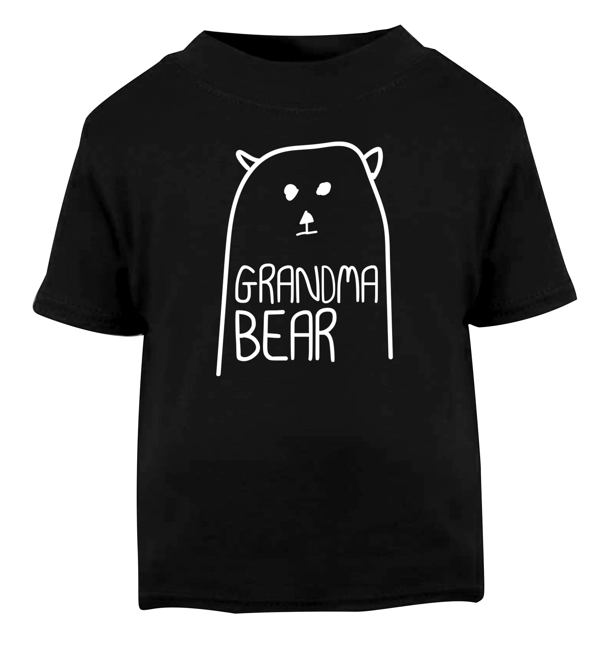 Grandma bear Black Baby Toddler Tshirt 2 years