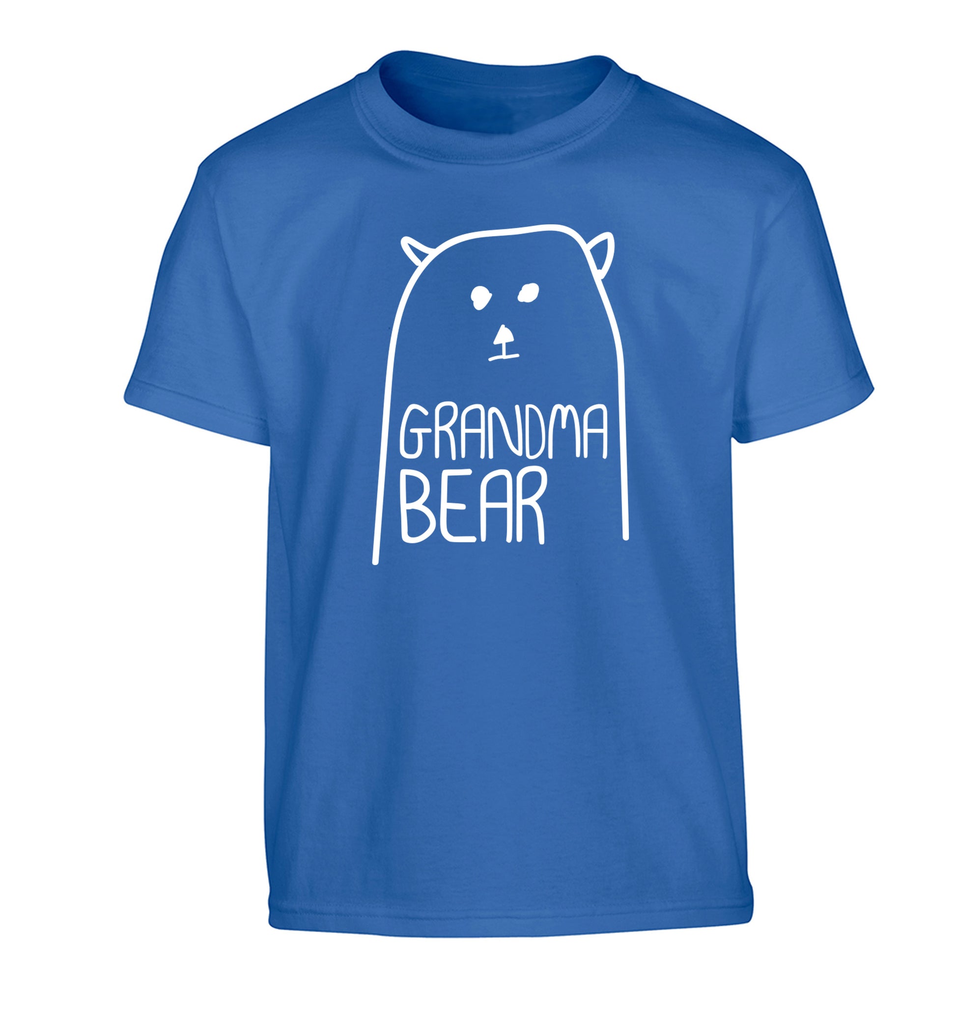 Grandma bear Children's blue Tshirt 12-13 Years